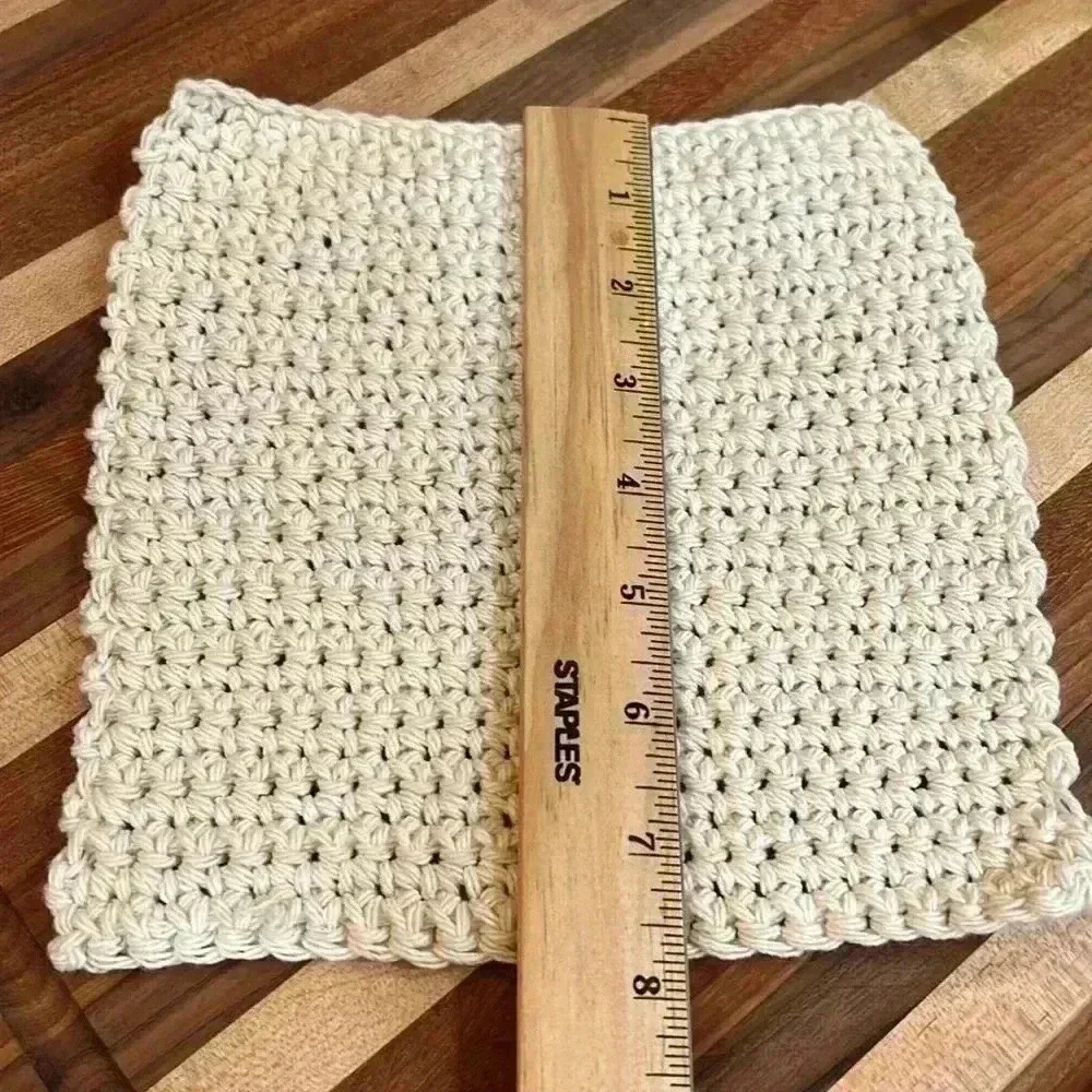 100% Cotton Handmade Washcloths - Set of 3